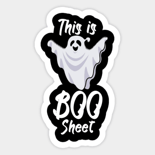 This is boo sheet Sticker